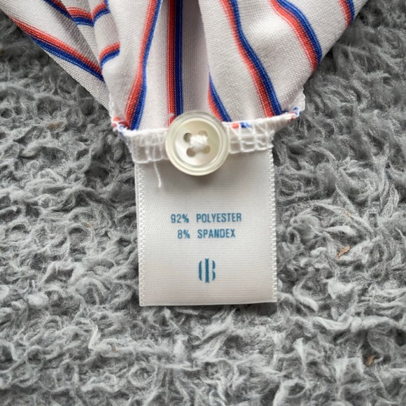 Holderness & Bourne Polo Shirt Mens Large White Old Memorial Golf Tailored Fit - Picture 9 of 11